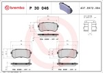 BREMBO Piduriklotsi komplekt,  ketaspidur PRIME LINE P 30 046