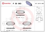 BREMBO  Piduriklotsi komplekt,ketaspidur P 30 063