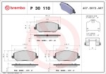 BREMBO  Piduriklotsi komplekt,ketaspidur PRIME LINE P 30 110