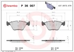 BREMBO Piduriklotsi komplekt,  ketaspidur PRIME LINE P 36 007