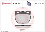 BREMBO Piduriklotsi komplekt,  ketaspidur PRIME LINE P 44 007