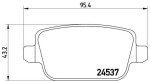 BREMBO Piduriklotsi komplekt,  ketaspidur PRIME LINE P 44 016