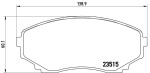 BREMBO Piduriklotsi komplekt,  ketaspidur PRIME LINE P 49 028