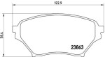 BREMBO Piduriklotsi komplekt,  ketaspidur PRIME LINE P 49 029