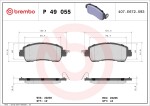 BREMBO  Комплект тормозных колодок, дисковый тормоз PRIME LINE P 49 055