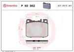 BREMBO  Piduriklotsi komplekt,ketaspidur PRIME LINE P 50 002