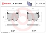 BREMBO  Piduriklotsi komplekt,ketaspidur P 50 062