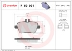BREMBO  Piduriklotsi komplekt,ketaspidur PRIME LINE P 50 091