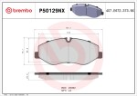 BREMBO Piduriklotsi komplekt,  ketaspidur XTRA LINE - Ceramic P50129NX