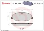 BREMBO Piduriklotsi komplekt,  ketaspidur PRIME LINE P 50 129