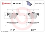 BREMBO Piduriklotsi komplekt, ketaspidur XTRA LINE - Ceramic P50133NX
