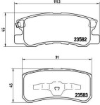 BREMBO Piduriklotsi komplekt,  ketaspidur PRIME LINE P 54 031