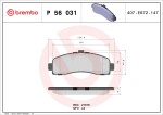BREMBO  Piduriklotsi komplekt,ketaspidur PRIME LINE P 56 031
