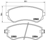 BREMBO  Piduriklotsi komplekt,ketaspidur P 56 039