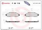 BREMBO  Piduriklotsi komplekt,ketaspidur PRIME LINE P 56 118