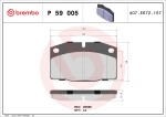 BREMBO  Piduriklotsi komplekt,ketaspidur PRIME LINE P 59 005