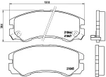 BREMBO Piduriklotsi komplekt,  ketaspidur PRIME LINE P 59 020