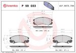 BREMBO Piduriklotsi komplekt,  ketaspidur PRIME LINE P 59 033