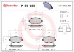 BREMBO  Piduriklotsi komplekt,ketaspidur P 59 038