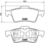 BREMBO  Piduriklotsi komplekt,ketaspidur P 59 044
