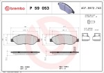 BREMBO Piduriklotsi komplekt,  ketaspidur PRIME LINE P 59 053