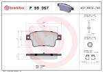 BREMBO Piduriklotsi komplekt,  ketaspidur PRIME LINE P 59 057