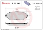 BREMBO  Piduriklotsi komplekt,ketaspidur P 59 082