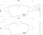 BREMBO  Piduriklotsi komplekt,ketaspidur P 61 106