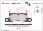 BREMBO Piduriklotsi komplekt,  ketaspidur XTRA LINE - Ceramic P65027NX