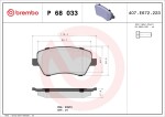 BREMBO  Piduriklotsi komplekt,ketaspidur PRIME LINE P 68 033
