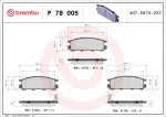 BREMBO Piduriklotsi komplekt,  ketaspidur PRIME LINE P 78 005