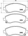 BREMBO Piduriklotsi komplekt,  ketaspidur PRIME LINE P 78 009