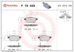 BREMBO  Piduriklotsi komplekt,ketaspidur P 79 029