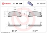 BREMBO  Piduriklotsi komplekt,ketaspidur P 83 015