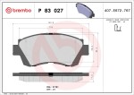 BREMBO Piduriklotsi komplekt,  ketaspidur PRIME LINE P 83 027