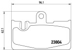 BREMBO Piduriklotsi komplekt,  ketaspidur PRIME LINE P 83 059