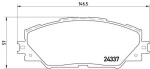 BREMBO  Piduriklotsi komplekt,ketaspidur P 83 071