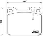 BREMBO Piduriklotsi komplekt,  ketaspidur PRIME LINE P 85 007