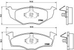 BREMBO  Piduriklotsi komplekt,ketaspidur PRIME LINE P 85 025
