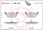 BREMBO  Piduriklotsi komplekt,ketaspidur PRIME LINE P 85 041