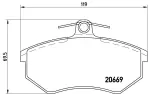 BREMBO Piduriklotsi komplekt,  ketaspidur PRIME LINE P 85 092