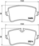 BREMBO Piduriklotsi komplekt,  ketaspidur PRIME LINE P 85 119