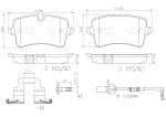 BREMBO Piduriklotsi komplekt,  ketaspidur XTRA LINE - Ceramic P85120NX