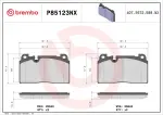 BREMBO Piduriklotsi komplekt,  ketaspidur XTRA LINE - Ceramic P85123NX