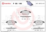 BREMBO Piduriklotsi komplekt,  ketaspidur PRIME LINE P 85 146