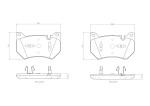 BREMBO Piduriklotsi komplekt,  ketaspidur PRIME LINE P 85 181
