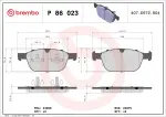 BREMBO  Piduriklotsi komplekt,ketaspidur P 86 023