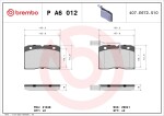 BREMBO Piduriklotsi komplekt,  ketaspidur PRIME LINE P A6 012