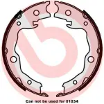 BREMBO  Piduriklotside komplekt,seisupidur S 56 545