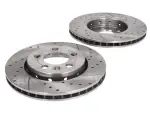 Suure efektiivsusega piduriketas, 2tk, SPEEDMAX, Väliselt ventileeritud, Puuritud-Sisselõige, Tagumine ; Parem/Vasak, välisläbimõõt 256 mm, paksus 22 mm, sobib: AUDI A3 1.4-3.2 08.97-12.13